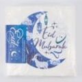 40er-Pack weiße Ramadan Servietten mit blauem Motiv