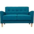 2-er Designer-Sofa MOON entenblau