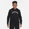Golden State Warriors City Edition Nike NBA-Fleece-Hoodie für ältere Kinder - Schwarz