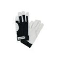 Handschuhe Main Gr.11 schwarz/naturfarben Ziegennappaleder/Stretc
