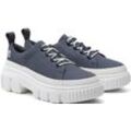 Sneaker TIMBERLAND "Greyfield LACE UP SHOE" Gr. 39,5 (8,5), blau (dk blu canva) Schuhe Sneaker
