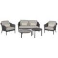 Loungeset Santander Rope Grey inkl. Kissen