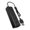 ICY BOX IB-HUB1409-U3, 4 Port Hub mit USB 3.0 Type-A Anschluss