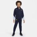 Frankreich Strike Nike Dri-FIT-Fußball-Trainingsanzug aus Strickmaterial für jüngere Kinder - Blau