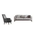 JVmoebel Wohnzimmer-Set, Sitzgarnitur Couch 3+1 Sitz Garnitur Design Barock Polster Sessel