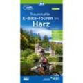 ADFC-Regionalkarte Traumhafte E-Bike-Touren im Harz, 1:75.000, mit Tagestourenvorschlägen, reiß- und wetterfest, GPS-Tracks Download, Karte (im Sinne von Landkarte)