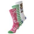 Polo Ralph Lauren Socken im 3er-Pack Herren Baumwolle gemustert, pink