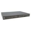 LevelOne Switch Kilby 28 Gigabit Ethernet-Ports mit 24 PoE-Ports 400W, 4 10Gbe SFP+ (GTP-2871)