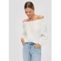 s.Oliver Kurzarmbluse Off-Shoulder-Bluse aus Viskosemix Raffung