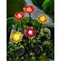 Solar-Gartenstecker "Flower Power" 5er-Set