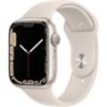 Apple Watch (Series 7) 2021 GPS 45 mm - Aluminium Gold - Sportarmband Polarstern