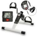 Tolletour - Mini heimtrainer klappbar Bewegungstrainer Armtrainer Bike Fahrrad Cardio lcd - Weiß