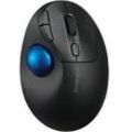 Kensington Pro Fit Ergo TB450 Kabellose Trackball-Maus K72194WW 50 % Recycelter Kunststoff Scrollring Für Rechtshänder Bluetooth/USB-A Nano-Empfänger Schwarz