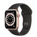 Apple Watch (Series 6) 2020 GPS + Cellular 44 mm - Aluminium Gold - Sport loop Schwarz