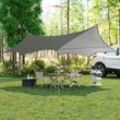 Camping Zeltplane Bodenplane Zeltunterlage, Ultraleicht Tragbar, UV-Schutz SPF50+, Sonnenschutz mit Ösen Seilen Erdnägeln, für Wandern Picknick,