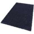 Hochflor-Teppich SCHÖNER WOHNEN-KOLLEKTION "Feeling" Teppiche Gr. B/L: 140 cm x 200 cm, 55 mm, 1 St., bunt (blau, lila) Baumwollteppiche