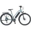 E-Bike PROPHETE "Entdecker 1.0" E-Bikes Gr. 50 cm, 28 Zoll (71,12 cm), silberfarben (grau) E-Bikes