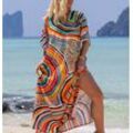 RUZU UG Strandrock Strandkleid Cover-up Robe Sonnen Shirt Kleid lockeres Sommerrock mode (1-tlg)