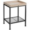 Beistelltisch Rochester 41,5x41x56cm - Industrial Holz hell, Eiche Sonoma