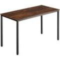 Schreibtisch Vanport 120x60x75,5cm - Industrial Holz dunkel, rustikal