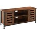 TV-Board Carlow 110x41,5x50,5cm - Industrial Holz dunkel, rustikal