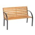 Gartenbank Micha 2-Sitzer aus Holz 119,5x 62x83cm - braun