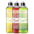 3er Pack GLOSSWASH SHAMPOO KIT - WASH & WAX (3x500ml)