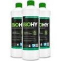 BiOHY Schmuckreiniger, Ultraschall Schmuckreiniger, Reiniger für Silberschmuck und Gold, Bio-Konzentrat 3er Pack (3 x 1 Liter Flasche)