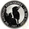 1 Kilogramm Silbermünze Australien Kookaburra 1997