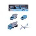 majORETTE Spielzeug-Auto Spielzeugauto Maersk Transport-Fahrzeuge 4er Pack Giftpack 212057290