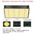 JUNG Vollspektrum LED Wachstumslampe PB1000 Vollspektrum LED Grow Lampe 100 Watt Dimmbar für Growbox Set