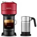 Nespresso Vertuo Next Cherry Red & Aeroccino 4 Vertuo Kaffeemaschine