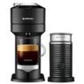 Nespresso Vertuo Next Premium Classic Black & Aeroccino 3 schwarz Vertuo Kaffeemaschine