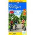 ADFC-Regionalkarte E-Bike-Region Stuttgart, 1:75.000, mit Tagestourenvorschlägen, reiß- und wetterfest, GPS-Tracks Download, Karte (im Sinne von Landkarte)