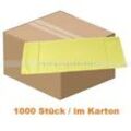 Helome Microfaser Einwegmopp, 40cm, 1000 Stück in Karton gelb, mit Taschen, für schnelle und hygienische Reinigung