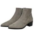 Gallucci Gallucci 30007 Stiefeletten Damen Ankle Boots Leder Grau Beige Stiefel