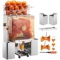 Vevor - Kommerzielle Orangenpresse Automatischer 120-W-Entsafter, Edelstahl-Orangenpresse für 20 Orangen pro Minute, mit Herausziehbarer Filterbox,
