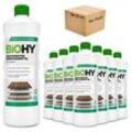 BiOHY Wischroboter Reinigungsmittel für Holzböden, Reiniger für Wischroboter, Nicht schmäumender Bodenreiniger, Bio-Konzentrat 9er Pack (9 x 1 Liter Flasche)