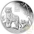 1 Unze Silbermünze Australien Lunar III Tiger 2022 - polierte Platte
