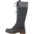 Stiefel HEINE Gr. 35, grau Damen Schuhe Schnürstiefel Reißverschlussstiefel