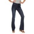 Bootcut-Jeans HEINE Gr. 38, Normalgrößen, blau (dark denim) Damen Jeans Bootcut