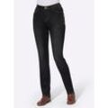5-Pocket-Jeans CASUAL LOOKS Gr. 36, Normalgrößen, schwarz (black, denim) Damen Jeans 5-Pocket-Jeans