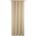 Vorhang ADAM "Indian Cortezada Light" Gardinen Gr. 145 cm, Ösen, 145 cm, beige (dunkelbeige) Ösen