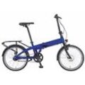 E-Bike PROPHETE "E-BIKE URBANICER Faltrad" E-Bikes Gr. 30 cm, 20 Zoll (50,80 cm), blau E-Bikes