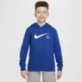 Golden State Warriors Club Fleece Essential Nike NBA-Hoodie (ältere Kinder, Jungen) - Blau