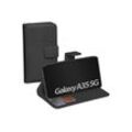PEDEA Flip Case Book Cover Classic für Samsung Galaxy A35 5G, Schutzhülle, Cover, Backcover, schwarz