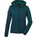 Strickjacke KILLTEC "KOW 27 WMN FLX JCKT" Gr. 42, grün (jade) Damen Strickjacken