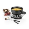 Sirloin Fondue-Set Raclette 1200 Watt Keramiktopf Edelstahlgabeln
