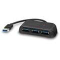 SPEEDLINK SNAPPY EVO USB Hub, 4-Port, USB 3.0, USB 3.1 Gen 1, USB 3.2 Gen 1 (5 Gbit-s), Passive, black