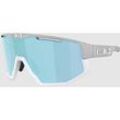 BLIZ Active Eyewear Fusion Matt Light Grey Sonnenbrille smoke w ice blue multi